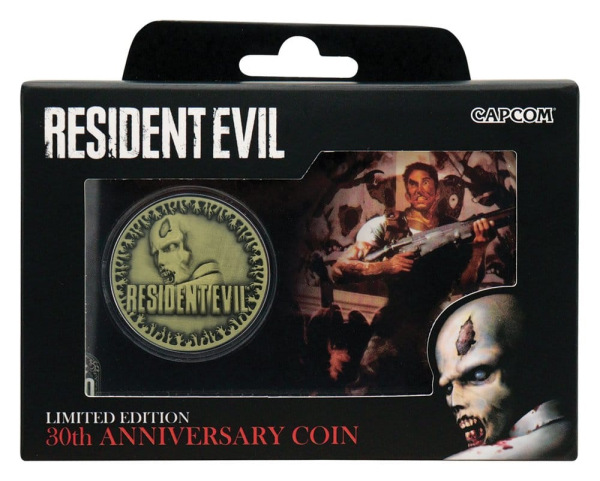 Resident Evil Collectable Coin 30th Anniversary Antique Brass 4