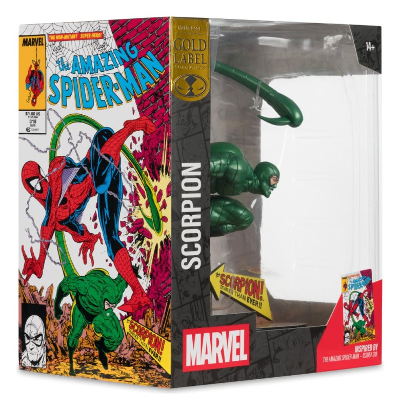 Marvel PVC Statue !/10 Scorpion (Metallic) (The Amazing Spider-Man #318) (Gold Label) 18 cm 7