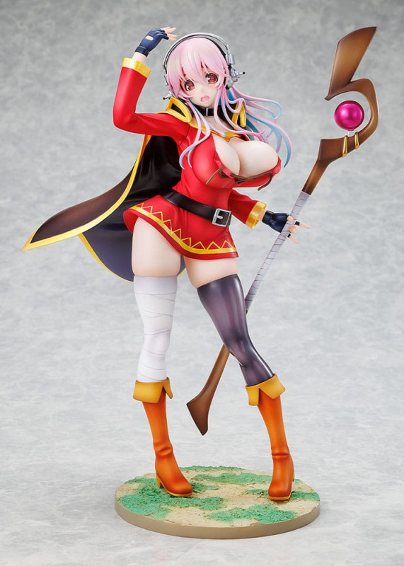 Super Sonico x Konosuba PVC Statue 1/7 Super Sonico Megumin collaboration Ver. 25 cm 9
