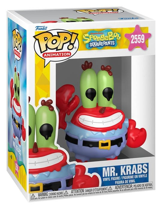 SpongeBob POP! Animation Vinyl Figure Mr. Krabs 9 cm 1