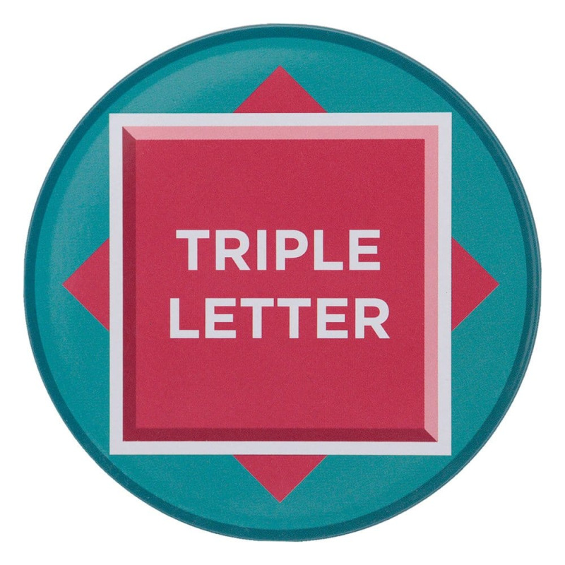 Scrabble Coaster 4-Pack Printed Metal 6