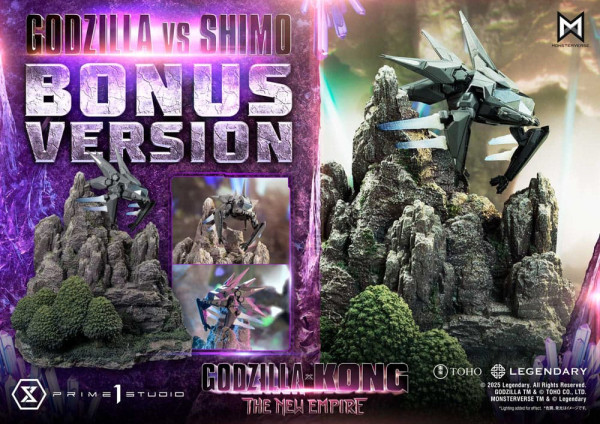 Godzilla x Kong: The New Empire Ultimate Diorama Masterline Series Statue Godzilla vs Shimo Bonus Ve 2