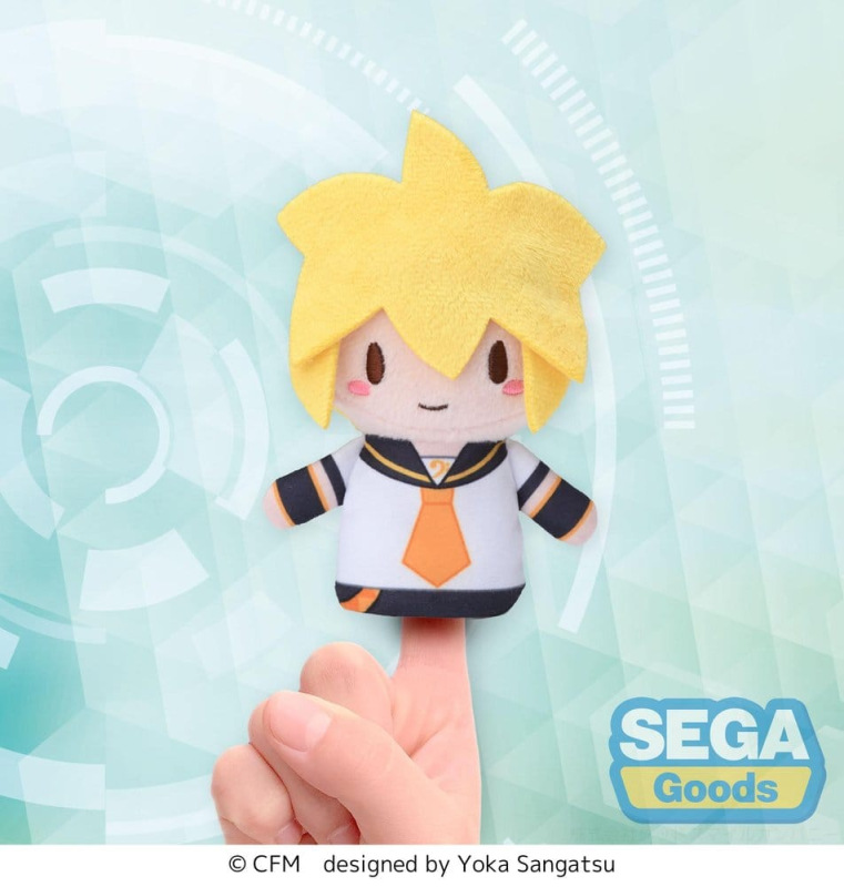 Kagamine Rin & Len Fuwa Petit Plush Figure Kagamine Len Finger Mascot 10 cm 4