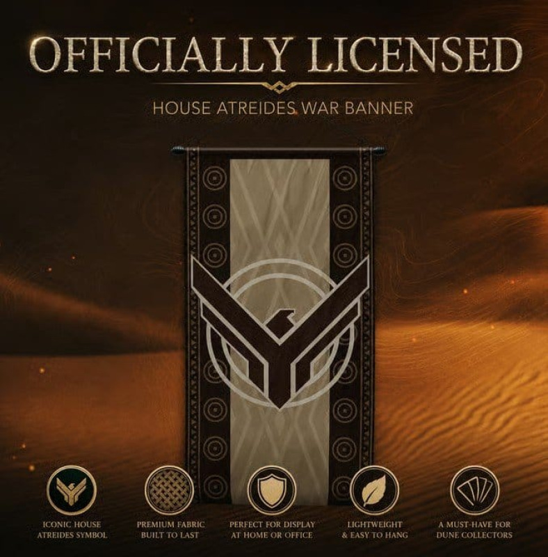 Dune Replica 1/1 War Banner House Atreides 2