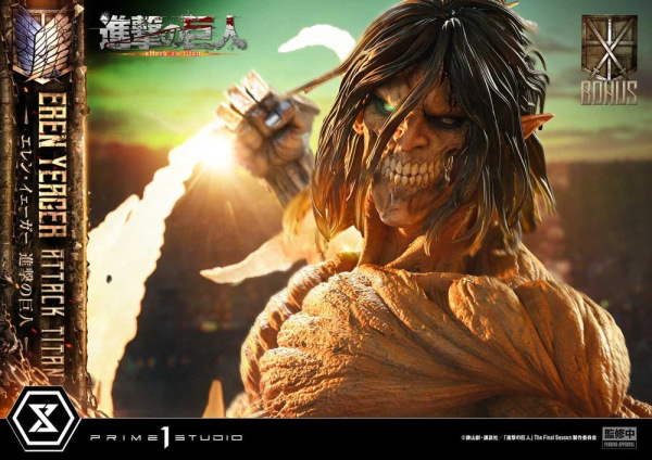 Attack on Titan (TV animation) Ultimate Diorama Masterline Statue Eren Yeager Attack Titan Bonus Ver 5