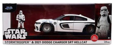 Star Wars Diecast Model 1:24 Stormtrooper Dodge Charger SRT Hellcat 1