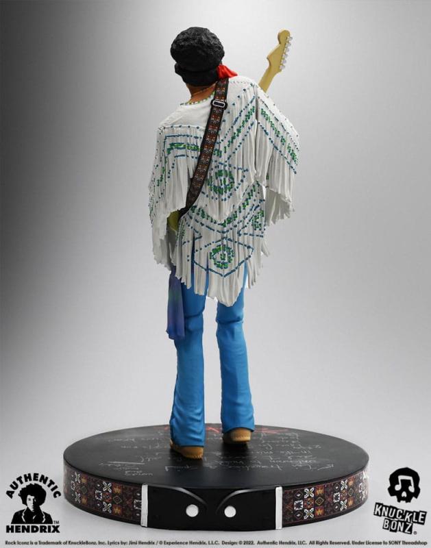 Jimi Hendrix: Jimi Hendrix III 22 cm Rock Iconz Statue - Knucklebonz