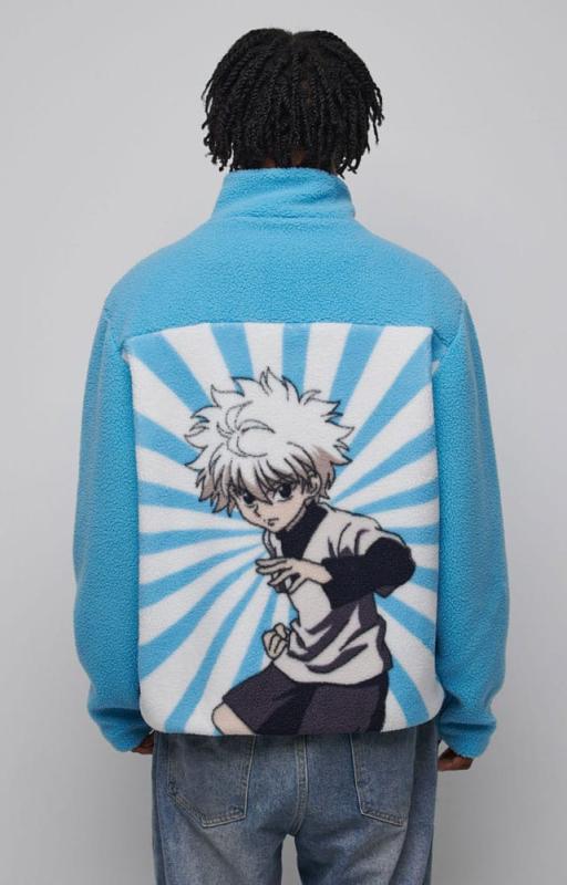 Hunter x Hunter Fleece Jacket Blue Size L