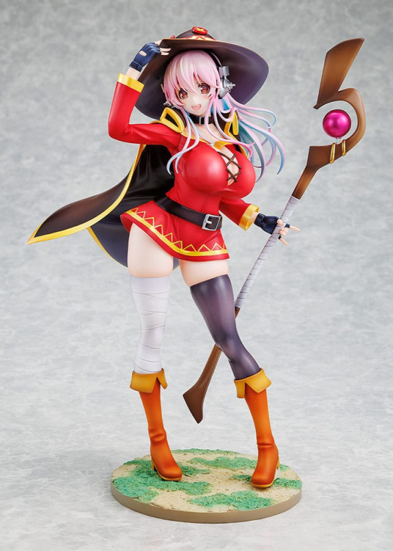Super Sonico x Konosuba PVC Statue 1/7 Super Sonico Megumin collaboration Ver. 25 cm 1