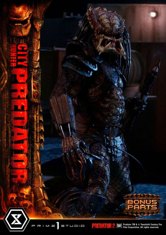 Predator 2 Museum Masterline Statue 1/3 City Hunter Predator Deluxe Bonus Version 105 cm 2