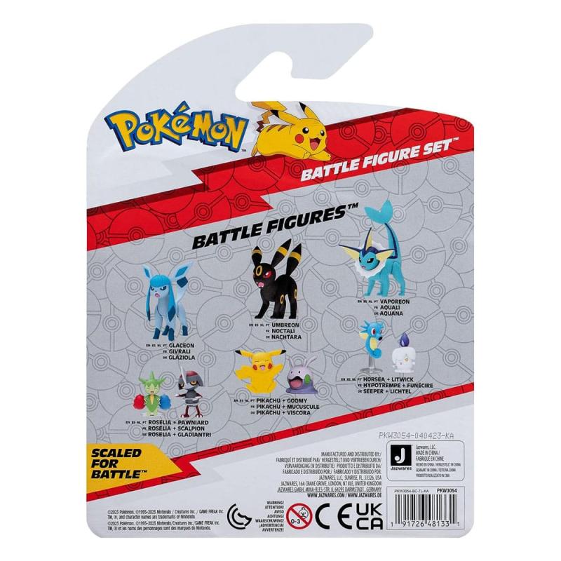 Pokémon Battle Figure Set Figure 3-Pack Pikachu, Omanyte, Lucario