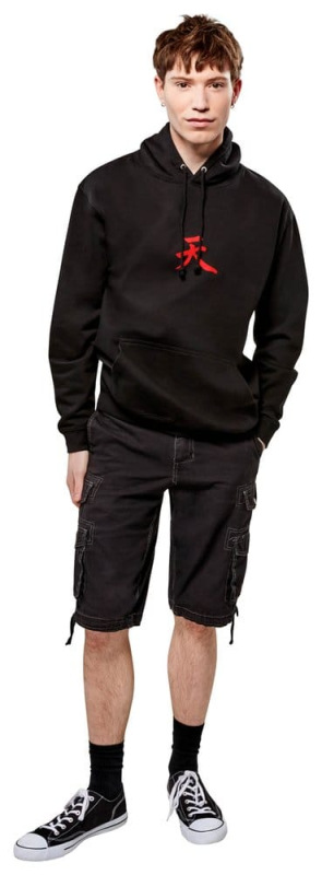 Street Fighter Hooded Sweater Akuma Reverse Size L 1