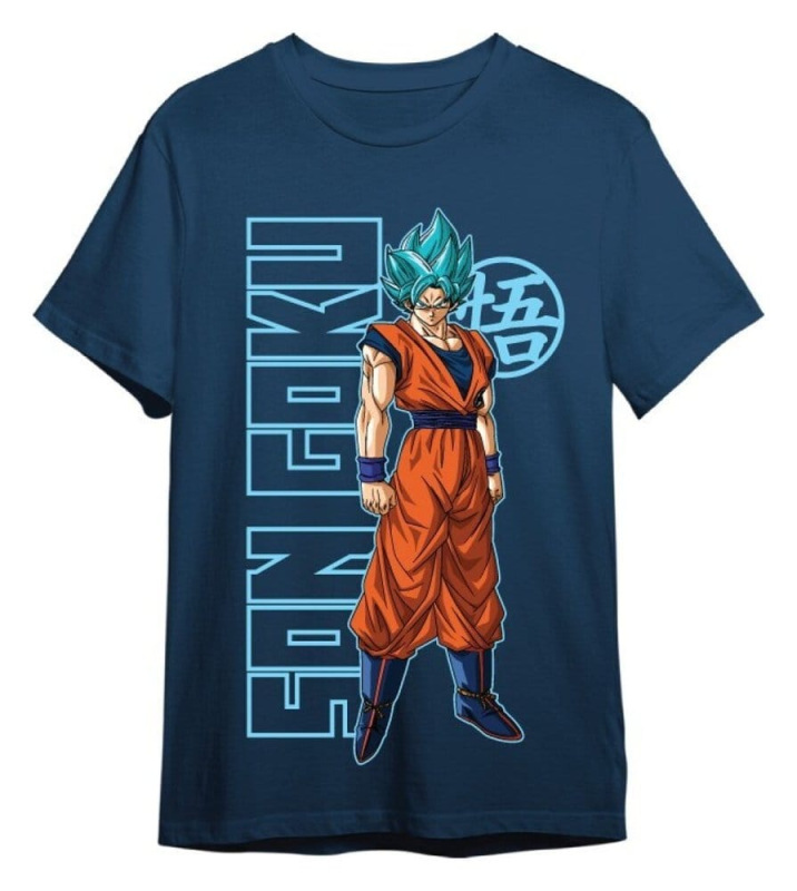 Dragon Ball Super T-Shirt Goku Super Saiyan Blue Denim Size XL 1
