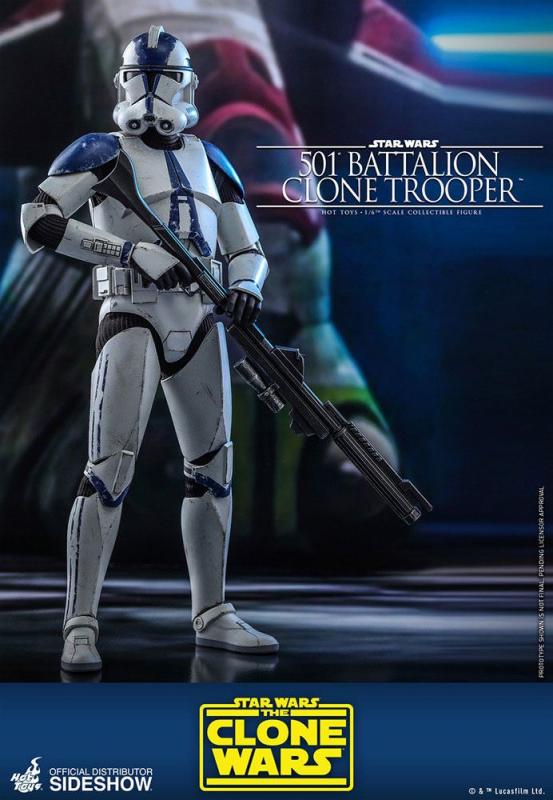Star Wars The Clone Wars: 501st Battalion Clone Trooper - Figure 1/6 - Hot Toys