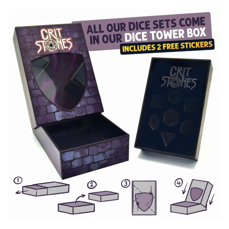CritStones Metal Dice Set Sundered Spells (7) 1