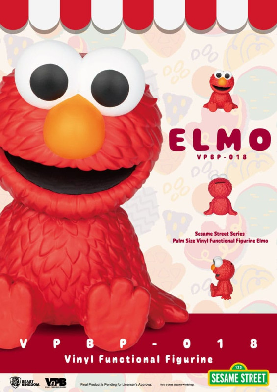 Sesame Street Piggy Vinyl Bank Elmo 12 cm 4