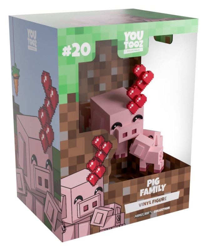 Minecraft Vinyl Figure Pig Family 8 cm 3