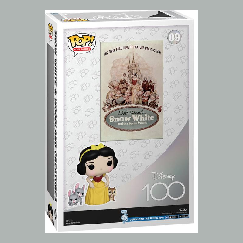 Disney's 100th Anniversary POP! Movie Poster & Figure Snow White 9 cm