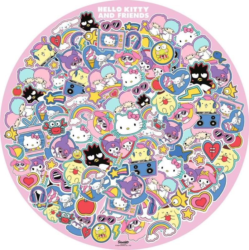 Helly Kitty and Friends Round Jigsaw Puzzle (500 pieces) 1