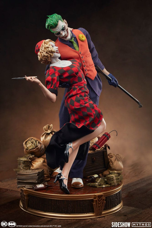 DC Comics Mythos Statue 1/5 The Joker and Harley Quinn: Lawless Love 41 cm 12