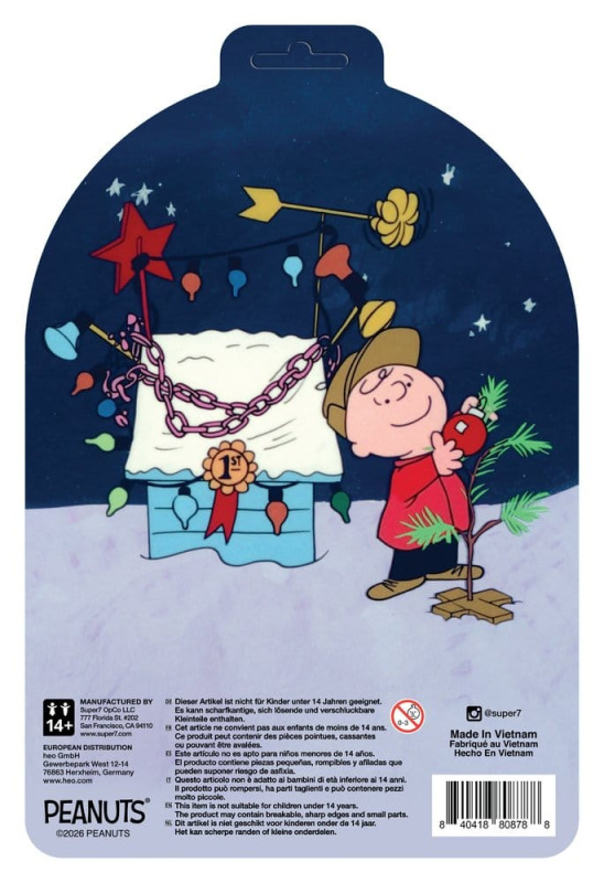Peanuts ReAction Action Figure Charlie Brown and Sad Tree (Snow Globe Card Back) 1