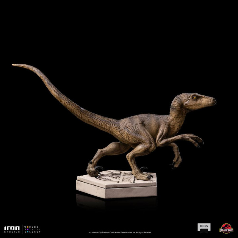 Jurassic World Icons Statue Velociraptor B 9 cm 5