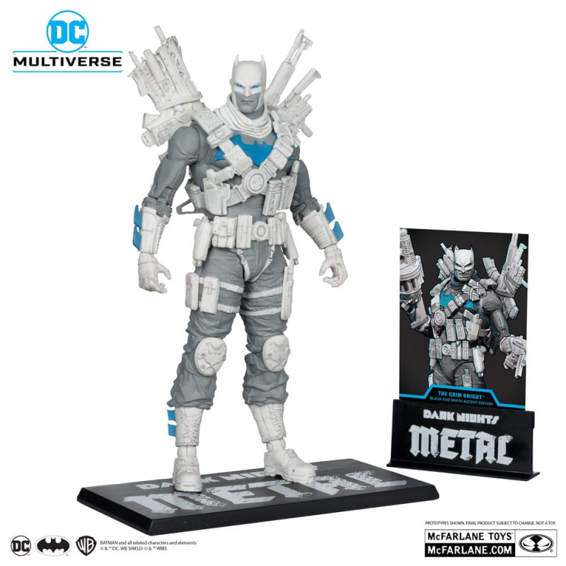 DC Multiverse Action Figure The Grim Knight (Dark Nights Metal) (Black & White Accent Edition) (Gold 1