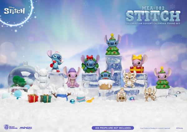 Lilo & Stitch Mini Egg Attack Advent Calendar Stitch celebration Figure Set (Cookie) 10 cm 1