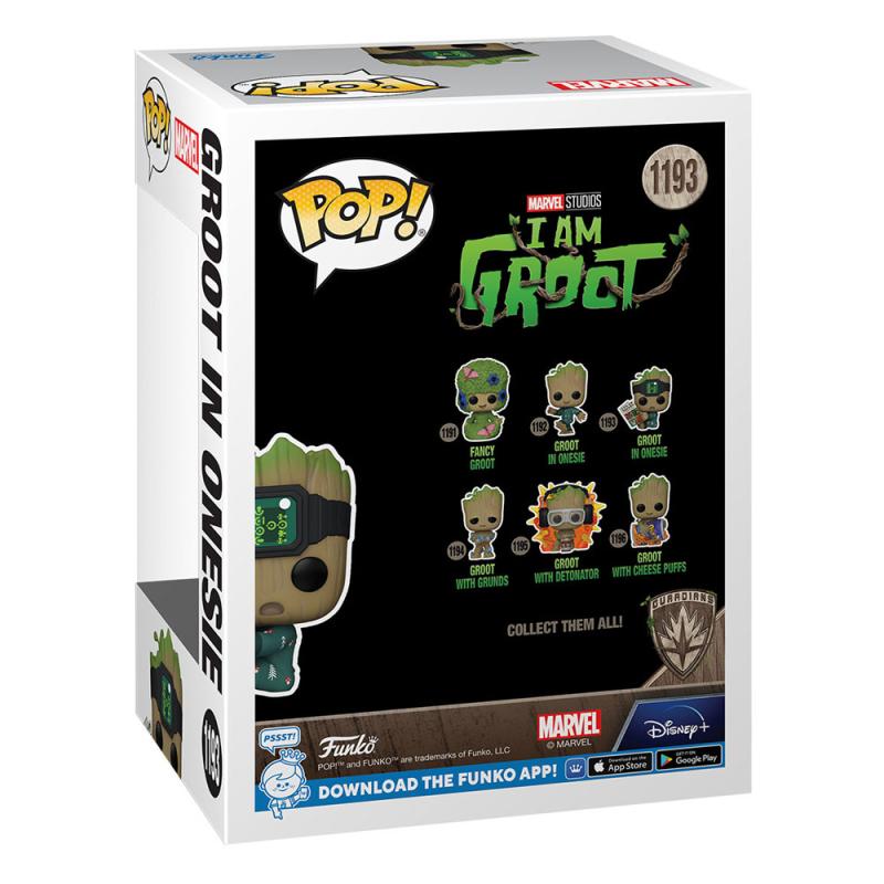 I Am Groot POP! Vinyl Figure Groot PJs w/book 9 cm