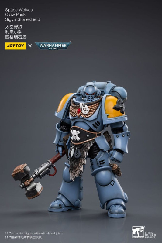 Warhammer 40k Action Figure 1/18 Space Wolves Claw Pack Sigyrr Stoneshield 12 cm 7