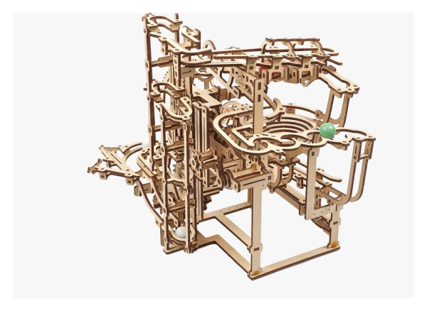 Ugears 3D Wooden Puzzle Marble Run Stepped Hoist 10