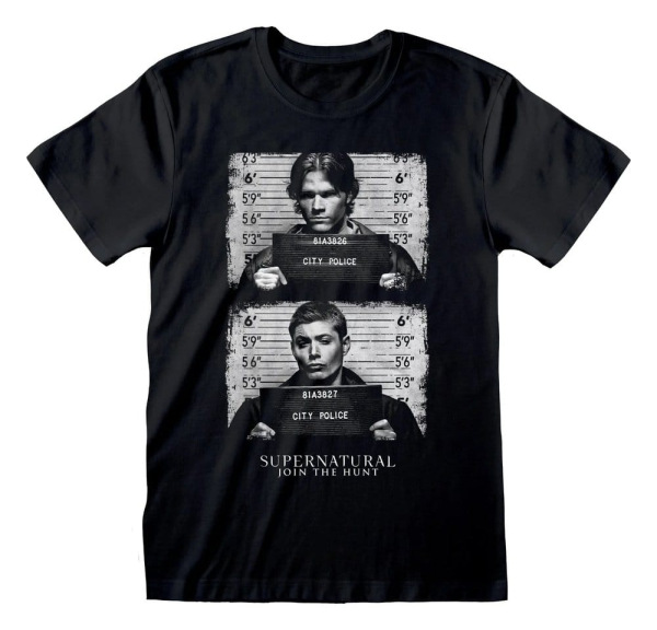 Supernatural T-Shirt Line Up Black Size XL 1