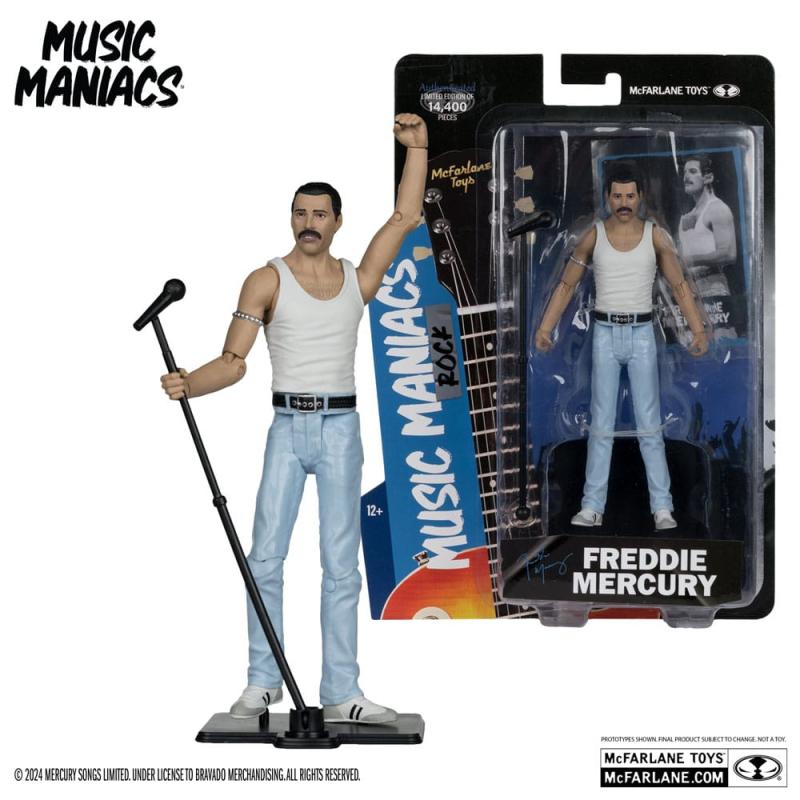 Music Maniacs Rock Action Figure Freddy Mercury 15 cm