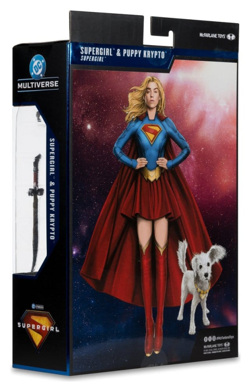 Supergirl (2026) DC Theatrical Deluxe Edition Action Figure Supergirl & Baby Krypto 17 cm 8