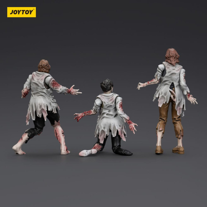 Zombie Dark Source Action Figures 3-Pack Scientists (Female) 8 cm 2
