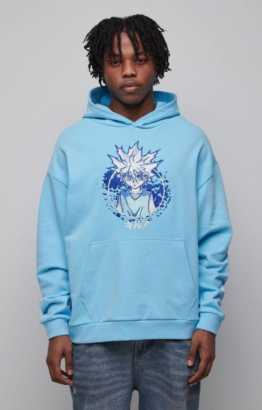 Hunter x Hunter Hooded Sweater Graphic Blue Size XL