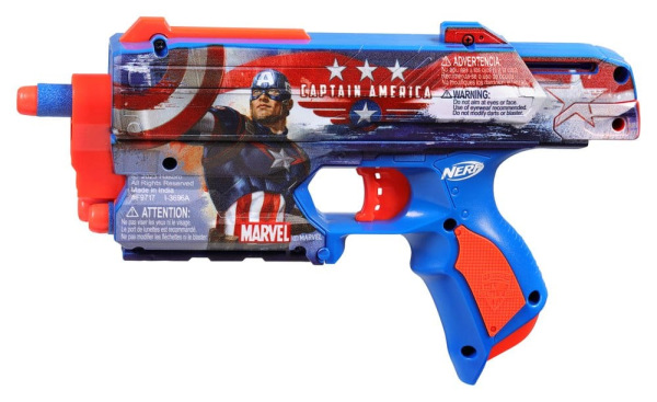 Marvel NERF Dart Blaster Captain America 4