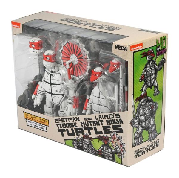 Teenage Mutant Ninja Turtles (Mirage Comics) Action Figures 2-Pack Black and White First Turtles 18 3