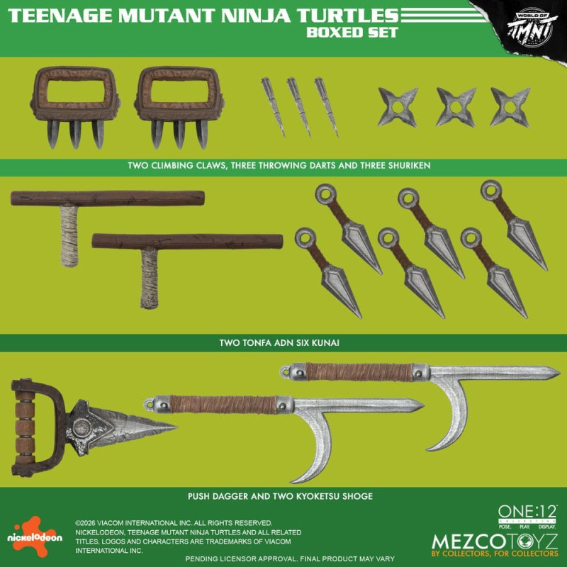 Teenage Mutant Ninja Turtles One:12 Collective Action Figures 1/12 Boxed Set 17 cm 8