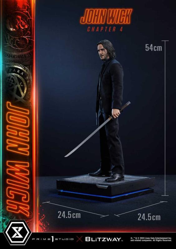 John Wick Chapter 4 Ultimate Premium Masterline Series Statue 1/4 John Wick Deluxe Bonus Version 54