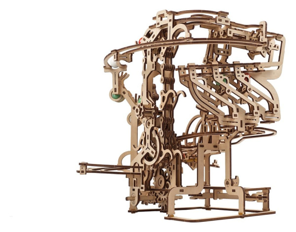 Ugears 3D Wooden Puzzle Marble Run Chain Hoist 13