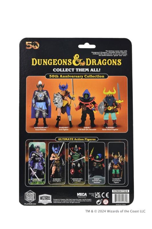 Dungeons and Dragons Scale Action Figure 50th Anniversary Elkhorn on Blister Card 18 cm