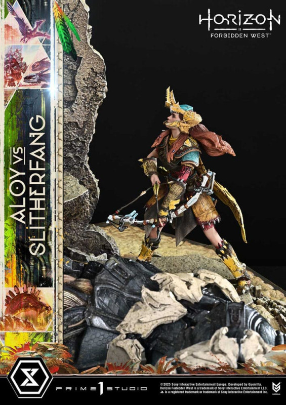 Horizon Forbidden West Ultimate Diorama Masterline Series Statue Aloy vs. The Slitherfang Bonus Vers 4