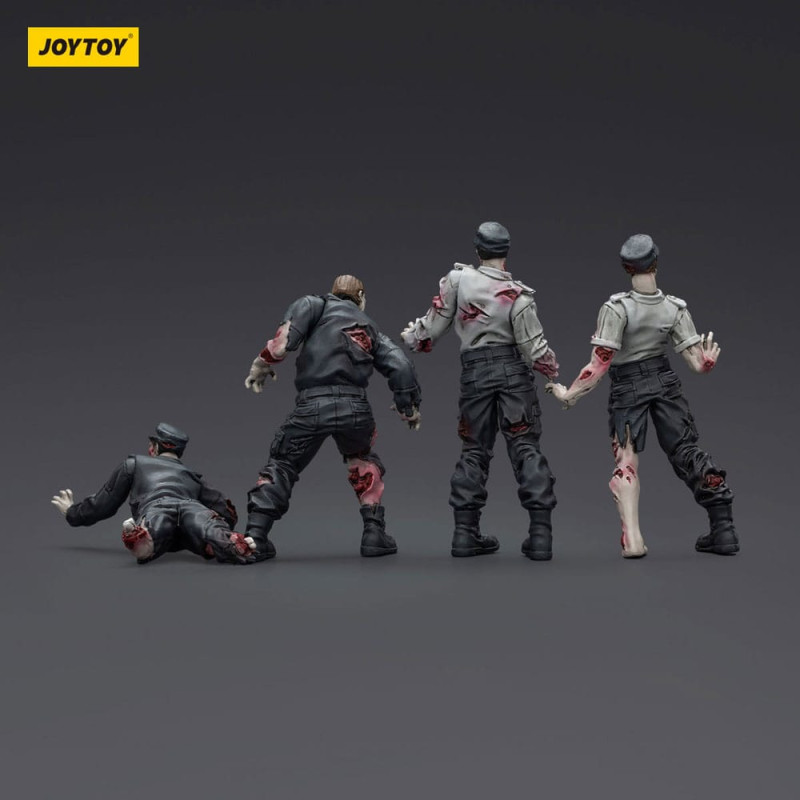 Zombie Dark Source Action Figures 4-Pack Security Guards 8 cm 3