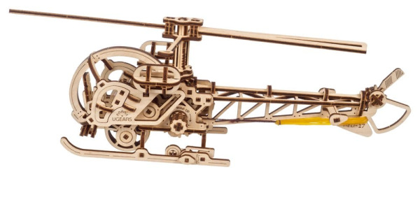 Ugears 3D Wooden Puzzle Mini Helicopter 10
