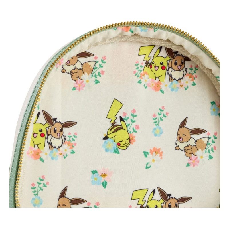 Pokemon by Loungefly Mini Backpack Pikachu & Eevee Floral 3