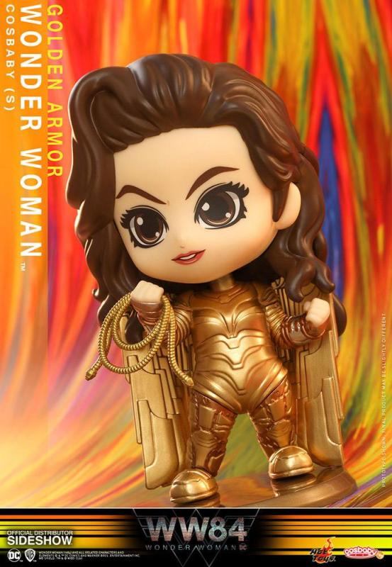 Wonder Woman 1984 Cosbaby (S) Mini Figure Golden Armor Wonder Woman 10 cm