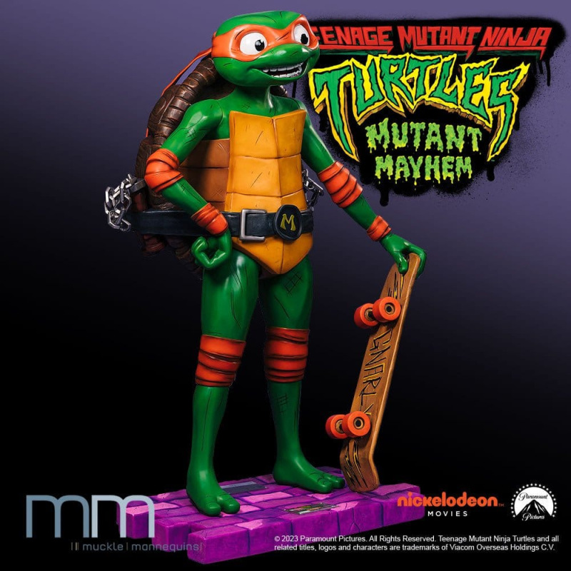 Teenage Mutant Ninja Turtles: Mutant Mayhem Life-Size Statue Michelangelo 162 cm 4