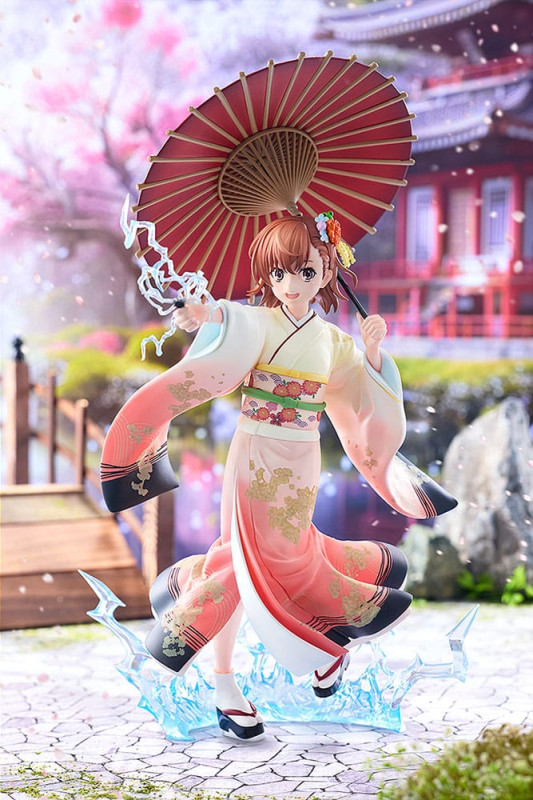 A Certain Scientific Railgun T Statue 1/7 Mikoto Misaka Furisode Kimono Ver. 28 cm 1