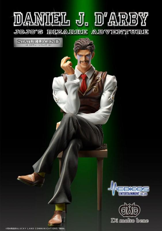 JoJo's Bizarre Adventure Part 3 Statue Legend PVC Statue Daniel J. D'Arby 14 cm 4